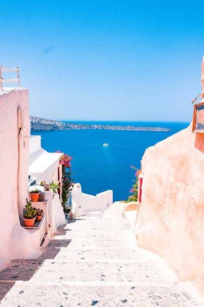 Santorini greece ocean view